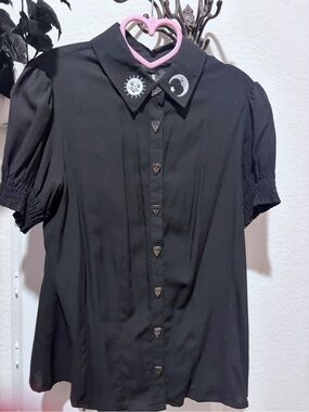 Hell Bunny Samara Ouija Blouse- XS